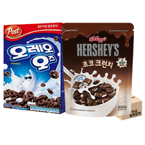 [안녕골목마켓] 씨리얼세트5번 오레오오즈500g+초코크런치500g, 안녕골목마켓 씨리얼세트5번