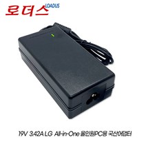 LG일체형PC 22V270-B/22V270-L 22V280-B/22V280-L 22V280-B/22V280-L/22VD270-L용 19V 3.42A 국산어댑터, 1개, 어댑터+파워코드1.8M