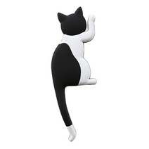 독특한 다기능 고양이/개 자석 벽걸이 키 냉장고 스티커 냉장고 자석 후크, 5.2X13.3cm