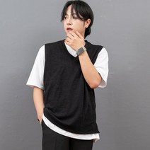 베프 브이넥 니트 조끼