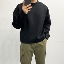 데일트 남자 편안한 네오프렌 오버핏 맨투맨 6컬러