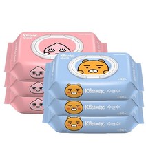 크리넥스 수앤수 캡 물티슈 라이언3팩+어피치3팩, 1세트