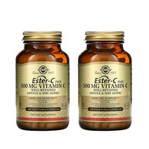 솔가 에스터-C 플러스 500 mg 비타민 C 100 베지캡슐 2개