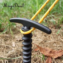 평판트레일러 미니 캠핑 카고트레일러 Magicdeal견딜 수 있는 야외 초경량 캠핑 텐트 스테이크 페그 핀 플, 한개옵션0