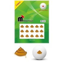 골프공 스티커 마킹스티커 볼마킹 행운똥 2매입 10팩