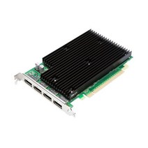 엔비디아 Quadro NVS 450 by PNY 512MB GDDR3p I Gen 2 x16 쿼드 디스플레이 포트 전문 비즈니스 그래픽 보드 VCQ450NVS-X16-PB