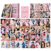 Kpop TWICE 4TH 월드 투어 포토카드 54 개 더 필스 새 앨범 Lomo 카드 포뮬러 오브 러브 걸스 HD 엽서 팬 선물, SC-Pink