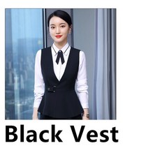 여성청조끼 Naviu-고품질 패션 2022 여성 정장 투피스 세트 조끼와 스커트 유니폼 사무복