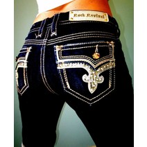 261278 락리바이벌 여자 MID RISE CURVY EASY BERMUDA 진 반바지 BLING 크리스탈, 31 in.