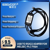 USB-SC09 PLC 프로그래밍 MELSEC 케이블 FX0N FX1N fx2nfx0s FX1S FX3U FX3GA 통신 GX 개발자와 함께 작동