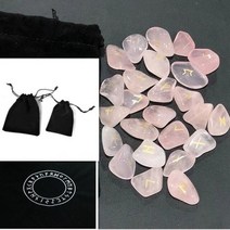 비스무트 돌 천연 자수정흑요석클리어로즈 룬 스톤 불규칙 점술 포춘텔링 레이키 힐링-24, [01] crystal 15-20mm, A2 rose+crystal 1520mm