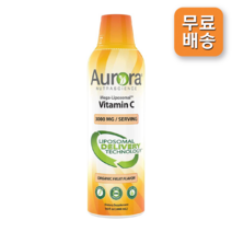 Aurora Nutrascience Mega-Liposomal Vitamin C 오로라 뉴트라사이언스 메가-리포소말 비타민C 과일맛 3000mg 480ml
