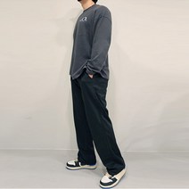 남성 일자 와이드 밴딩팬츠 3color