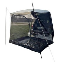차박 텐트 캠핑 RV SUV 자동차 후면 트렁크 연결 연장 천막 여행 가족용, B 내부텐트 + 철파이프 (단독 사용 가능)
