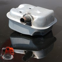 중고 트랙터 ss기 경운기 농기계 원판쟁기 관리기 콤바인혼다 GX31 139F 브러시 커터용 머플러 음소거 소음, 한개옵션0