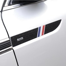 (모스트픽) 르노삼성 SM6 탈리스만 사이드 휀다 3색 라인 포인트 몰딩 커버 익스테리어 튜닝 용품, SM6-로고이니셜파리-블랙