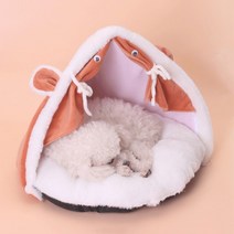 큐브텐트 얼음낚시텐트 빙어텐트 2022 고양이 둥지 매트 플러시 따뜻한 개집 포메라니안 치와와 애완 동물, 01 1_02 M 40X35CM