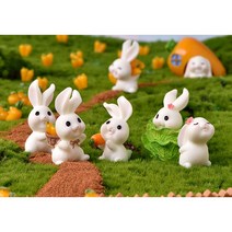 프로사부작 토끼 시리즈 미니어처 홈가드닝 화분소품 테라리움 선반 장식 화분꾸미기 미니소품, 당근집