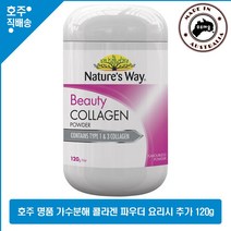 호주 직구 네이쳐스웨이 예쁜 피부 요리시 추가 가능 가수분해 콜라겐 파우더 120g, 1개