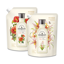 애경 섬유유연제 허브마리 1.6L 카멜리아 오키드힐 2개 세트 택1, 허브마리 1.6L 카멜리아1개 오키드힐1개