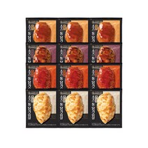 [푸라닭] 소스 통 닭가슴살 100g 4종 혼합 12팩, 혼합 12팩(매콤3/파불로3/블랙3/갈릭3)