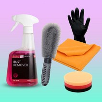 디테일링프로 철분제거제 자동차 휠 녹 제거 차량 철분 휠 세척 청소 클리너 리무버, SET 01