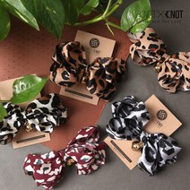 [KNOTXKNOT] 패피들을위한 레오파드 골드볼 머리핀 호피 리본핀