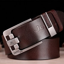 남성용 정품 가죽 스트랩 벨트 고급 브랜드 디자인 빈티지 핀 버클 패션