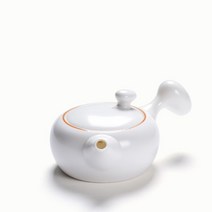Zhijing 세라믹 주전자 흰색 중국 차 냄비 도자기 Teaset Teaset(White), 1000ml, 하얀색