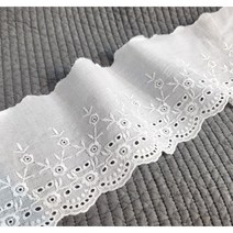 혜인천 아사면레이스 사각장미 color 3종, 광목색 1마