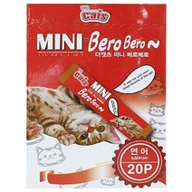 고양이간식 더캣츠 미니 베로베로 1팩 20p 연어 (W7F722D)