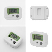 진동감지센서 디지털 만보기 1p 화이트 운동량측정/걸음수측정/다이어트/활동량