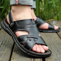 [모피어스]소가죽 캐주얼 남자 비치 샌들 슬리퍼 BKCA220