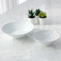 IKEA 화이트접시 원형접시 디저트접시 파스타접시 오목접시, 화이트 오목접시 S