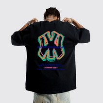 MLB 공식 반팔 티셔츠 여름 신작 트런데 탑 레터 프린트 아메리칸 라운드 넥 루즈핏