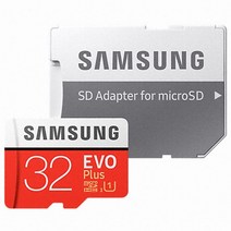 삼성전자 EVO 마이크로SD카드 + SD 어댑터 MB-MC32GA/KR, 1개, 32GB