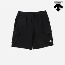 데상트 공용 친환경코튼 소재 카고 니트 반바지(남성 5부 여성 4부) SN223UKH43_BLK