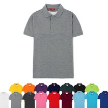 반팔 베이직카라 티셔츠 남녀 S~3XL 커플 유니폼 단체티 식당