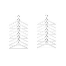 [이케아] 원목 나무 옷걸이 - 부메랑 2세트 (16개) 검정 하양 내추럴 / / Black White Natural Clothes Hanger - Bumerang, 하양 (White)