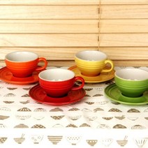 (W.HOME) W.HOME 컬러 스톤웨어 커피잔 옐로우, 단일옵션