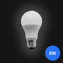 E26 소켓 LED 전구 8W 주광색(흰색빛 6500K), 3개