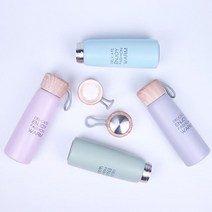 가벼운 핸디형 스텐 보온보냉텀블러 모슈 스텐 스벅 백 믹서기 진공 미니 블렌더 물통 워터, 그린 연보라