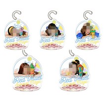RV 레드벨벳 웬디 아이린 슬기 조이 예리 포카 아크릴 양면 키링 키체인 굿즈 택1, 옵션 삼