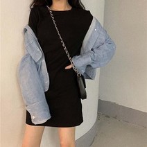 3컬러 라운드 민소매 미니 원피스 파스텔톤 코디룩 심플