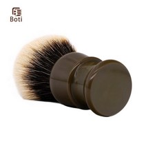 면도브러쉬 Boti 브러시 면도 순수 갈색 수지 손잡이 SHD, 29mm