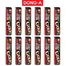 고강도심 동아 XQ GOLD 702 샤프심 0.5mm B/HB 1타 12개입, HB(12개입)