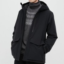 UNIQLO 유니클로 하이브리드 남성 다운 파커 하프재킷