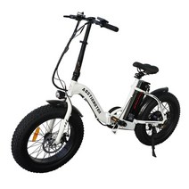 전기 팻바이크 자전거 aostirmotor a20 접이식 ebike 500w 산악 비치, g20-화이트