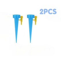 2/ 4PCS 스위치 제어 밸브와 자동 식물 waterer의 최신 유형 조정 가능한 물 흐름 정원 관개 급수 시스템, 02 2Pcs Blue