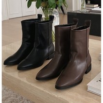 4cm힐 여성 여자앵클부츠 여유있는 하프부츠 명품코디 h2307 ( 에이치구두)